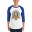 Man wearing Klein High School Bearkats Unisex 3/4 Sleeve Raglan T-shirt 212