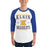 Man wearing Klein High School Bearkats Unisex 3/4 Sleeve Raglan T-shirt 230