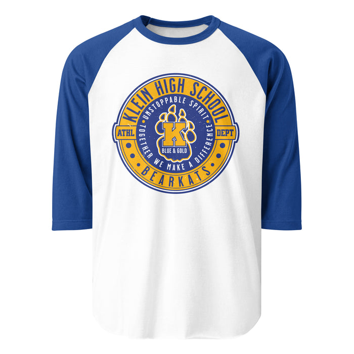 Klein High School Bearkats Unisex 3/4 Sleeve Raglan T-shirt 224