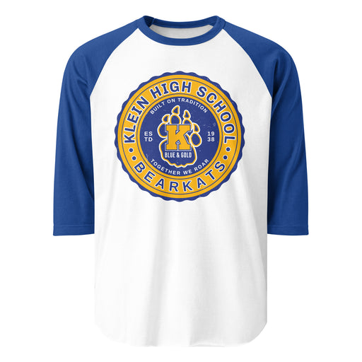 Klein High School Bearkats Unisex 3/4 Sleeve Raglan T-shirt 216