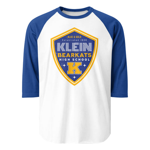 Klein High School Bearkats Unisex 3/4 Sleeve Raglan T-shirt 225