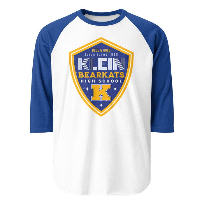 Klein High School Bearkats Unisex 3/4 Sleeve Raglan T-shirt 225