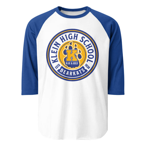 Klein High School Bearkats Unisex 3/4 Sleeve Raglan T-shirt 220