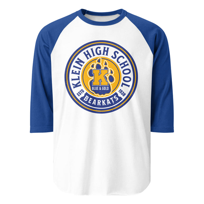 Klein High School Bearkats Unisex 3/4 Sleeve Raglan T-shirt 220
