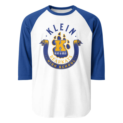 Klein High School Bearkats Unisex 3/4 Sleeve Raglan T-shirt 229