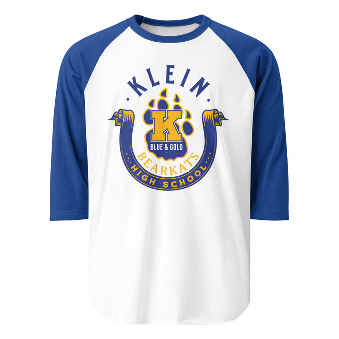 Klein High School Bearkats Unisex 3/4 Sleeve Raglan T-shirt 229