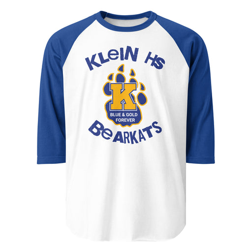 Klein High School Bearkats Unisex 3/4 Sleeve Raglan T-shirt 228