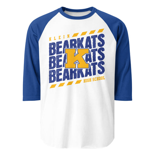 Klein High School Bearkats Unisex 3/4 Sleeve Raglan T-shirt 223