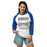 Woman wearing Klein High School Bearkats Unisex 3/4 Sleeve Raglan T-shirt 237