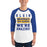 Man wearing Klein High School Bearkats Unisex 3/4 Sleeve Raglan T-shirt 231