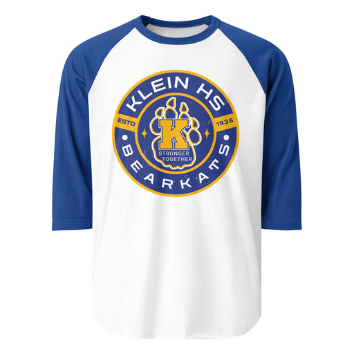 Klein High School Bearkats Unisex 3/4 Sleeve Raglan T-shirt 239