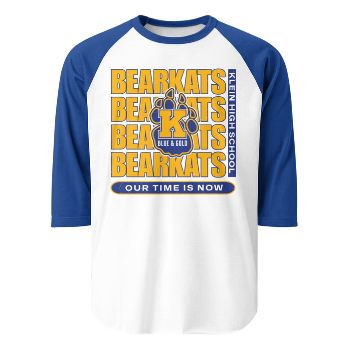 Klein High School Bearkats Unisex 3/4 Sleeve Raglan T-shirt 235