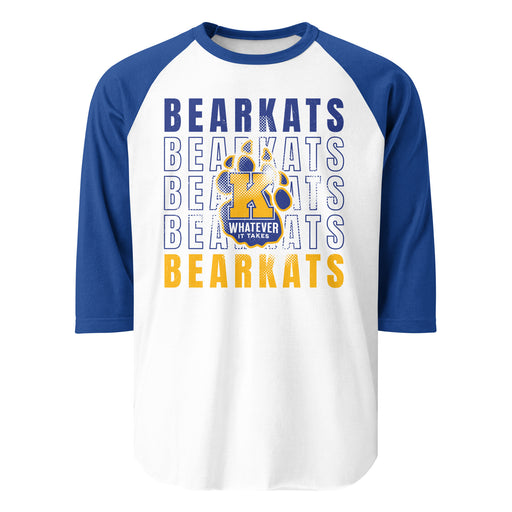 Klein High School Bearkats Unisex 3/4 Sleeve Raglan T-shirt 233
