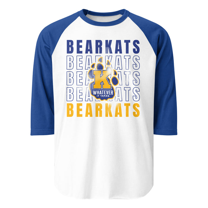 Klein High School Bearkats Unisex 3/4 Sleeve Raglan T-shirt 233