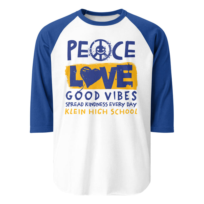 Klein High School Bearkats Unisex 3/4 Sleeve Raglan T-shirt 240