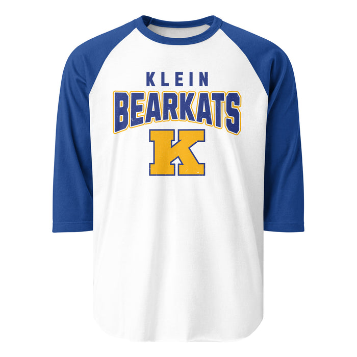 Klein High School Bearkats Unisex 3/4 Sleeve Raglan T-shirt 234