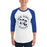 Man wearing New Caney High School Eagles Unisex 3/4 sleeve Raglan T-shirt 214