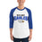 Man wearing New Caney High School Eagles Unisex 3/4 sleeve Raglan T-shirt 234