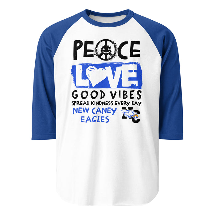 New Caney High School Eagles Unisex 3/4 sleeve Raglan T-shirt 240