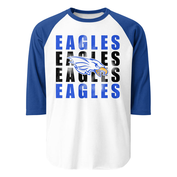 New Caney High School Eagles Unisex 3/4 sleeve Raglan T-shirt 233