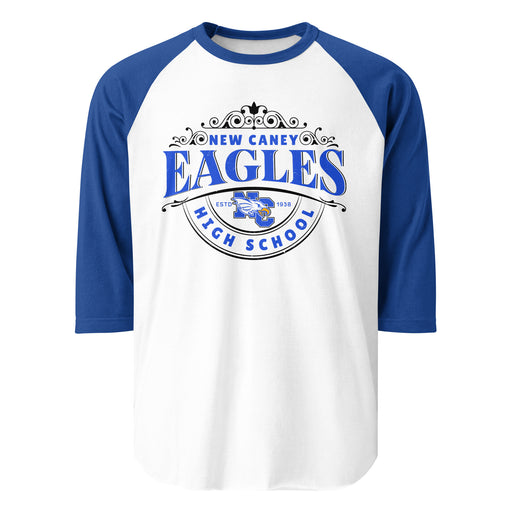 New Caney High School Eagles Unisex 3/4 sleeve Raglan T-shirt 211