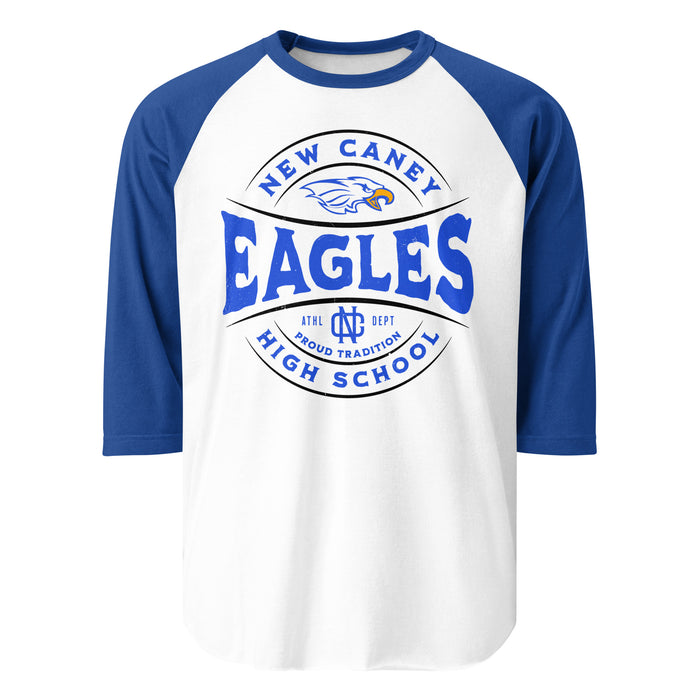 New Caney High School Eagles Unisex 3/4 sleeve Raglan T-shirt 218