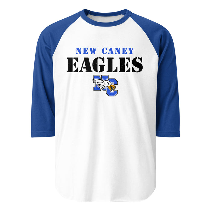 New Caney High School Eagles Unisex 3/4 sleeve Raglan T-shirt 017