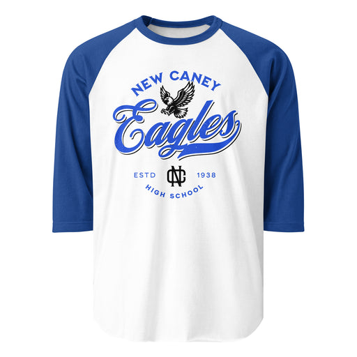 New Caney High School Eagles Unisex 3/4 sleeve Raglan T-shirt 226