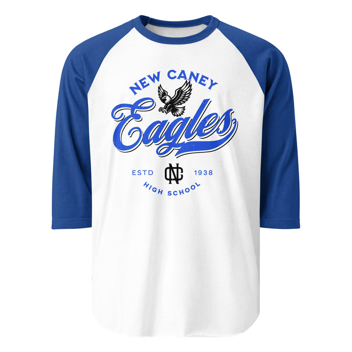 New Caney High School Eagles Unisex 3/4 sleeve Raglan T-shirt 226
