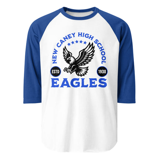 New Caney High School Eagles Unisex 3/4 sleeve Raglan T-shirt 208