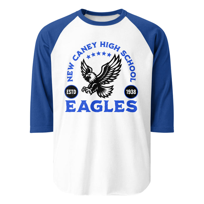 New Caney High School Eagles Unisex 3/4 sleeve Raglan T-shirt 208