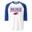 Oak Ridge High School War Eagles Unisex 3/4 sleeve Raglan T-shirt 049 royal