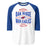 Oak Ridge High School War Eagles Unisex 3/4 sleeve Raglan T-shirt 210royal