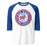 Oak Ridge High School War Eagles Unisex 3/4 sleeve Raglan T-shirt 203 royal