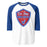 Oak Ridge High School War Eagles Unisex 3/4 sleeve Raglan T-shirt 225 royal