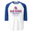Oak Ridge High School War Eagles Unisex 3/4 sleeve Raglan T-shirt 217 royal
