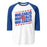 Oak Ridge High School War Eagles Unisex 3/4 sleeve Raglan T-shirt 223 royal