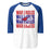 Oak Ridge High School War Eagles Unisex 3/4 sleeve Raglan T-shirt 233 royal