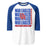 Oak Ridge High School War Eagles Unisex 3/4 sleeve Raglan T-shirt 235 royal