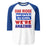 Oak Ridge High School War Eagles Unisex 3/4 sleeve Raglan T-shirt 231 Royal