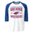Oak Ridge High School War Eagles Unisex 3/4 sleeve Raglan T-shirt 230 royal