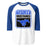 Taylor High School Mustangs Unisex 3/4 sleeve Raglan T-shirt 001