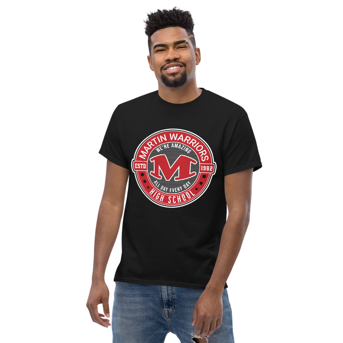 Martin High School Warriors Black Classic Unisex T-shirt 224