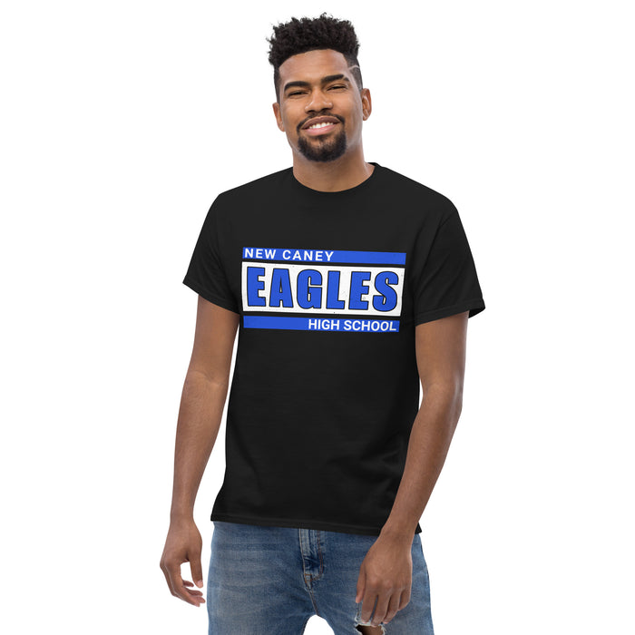 Front view of New Caney High School Eagles Black Classic Unisex T-shirt 098