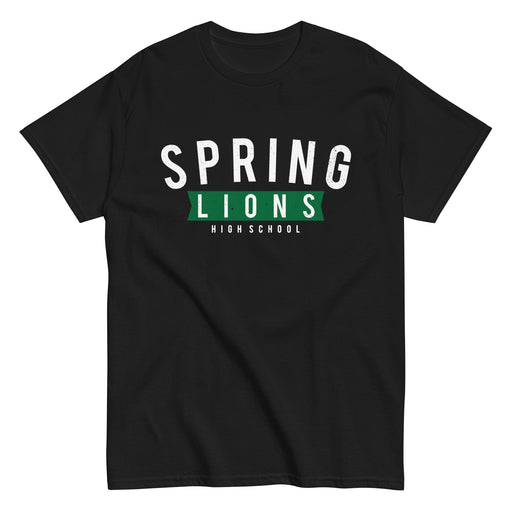 Spring High School Lions Black Classic Unisex T-shirt 021