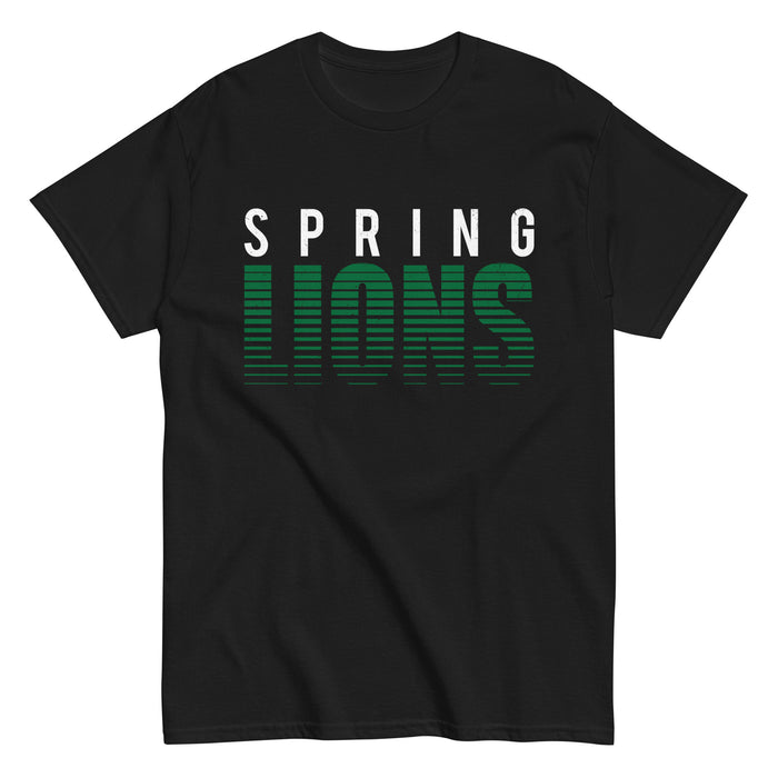 Spring High School Lions Black Classic Unisex T-shirt 024