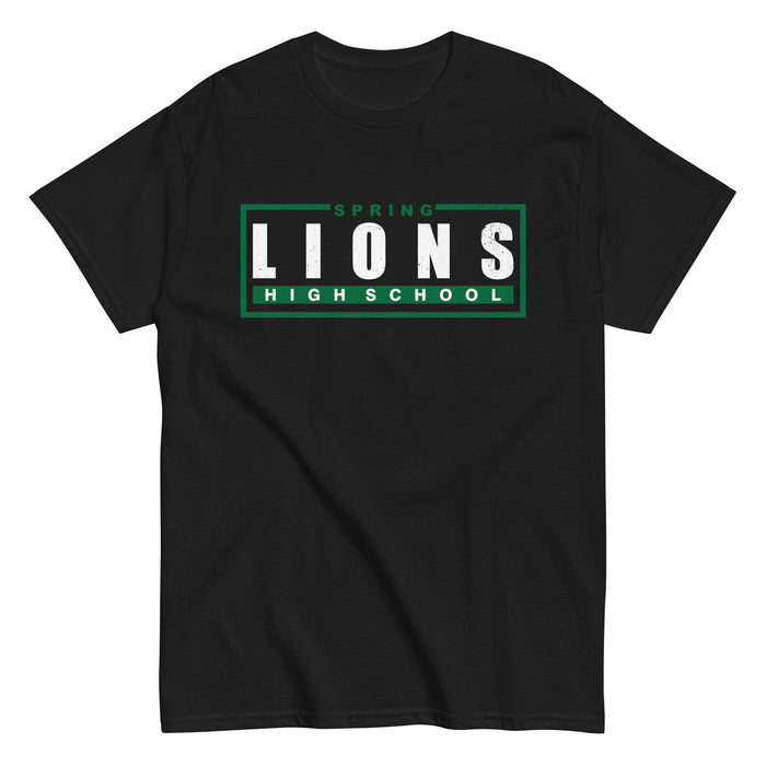 Spring High School Lions Black Classic Unisex T-shirt 049