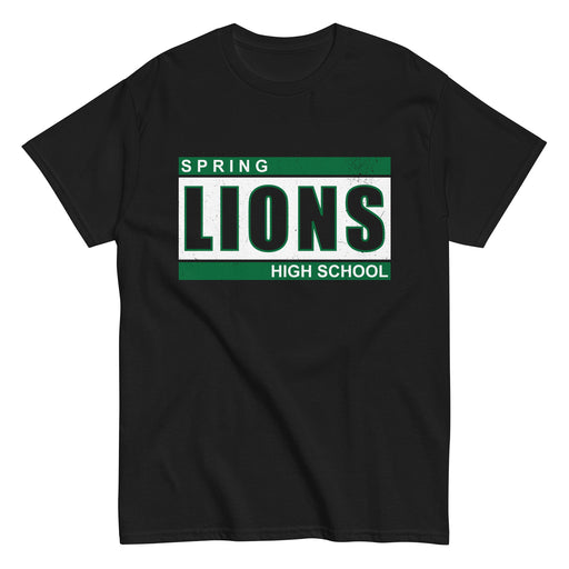 Spring High School Lions Black Classic Unisex T-shirt 098