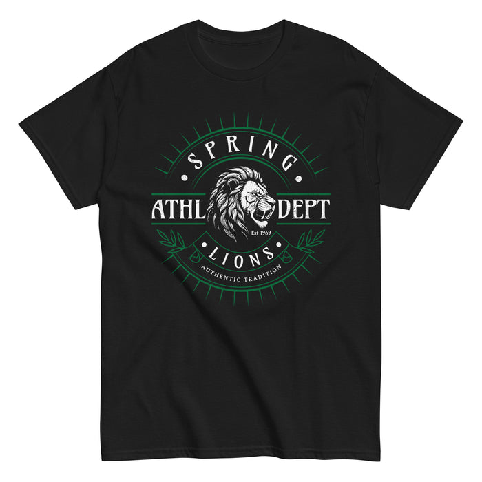 Spring High School Lions Black Classic Unisex T-shirt 201