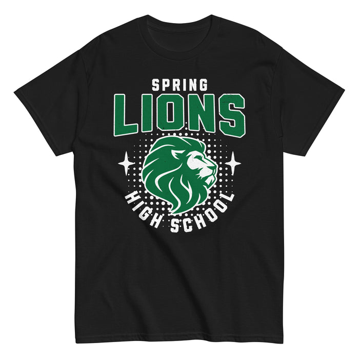 Spring High School Lions Black Classic Unisex T-shirt 204